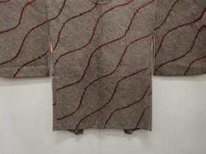 本総絞り　変わり斜め縞模様　長絵羽織